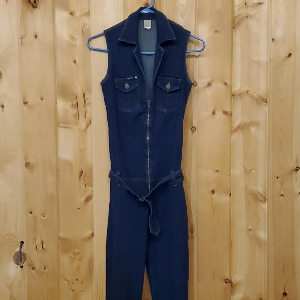 Frankie B jlo denim jumpsuit
